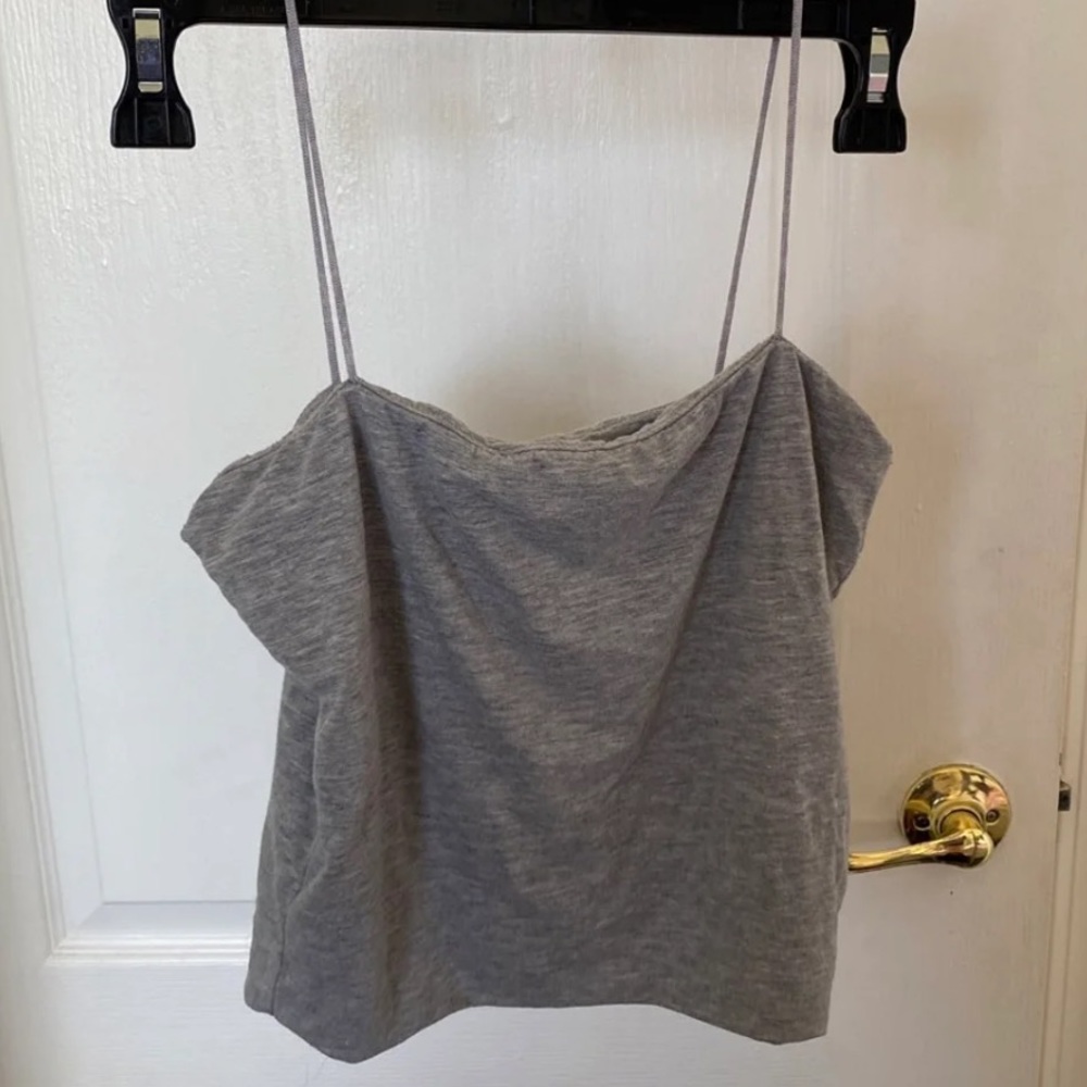 Grey Crop Cami